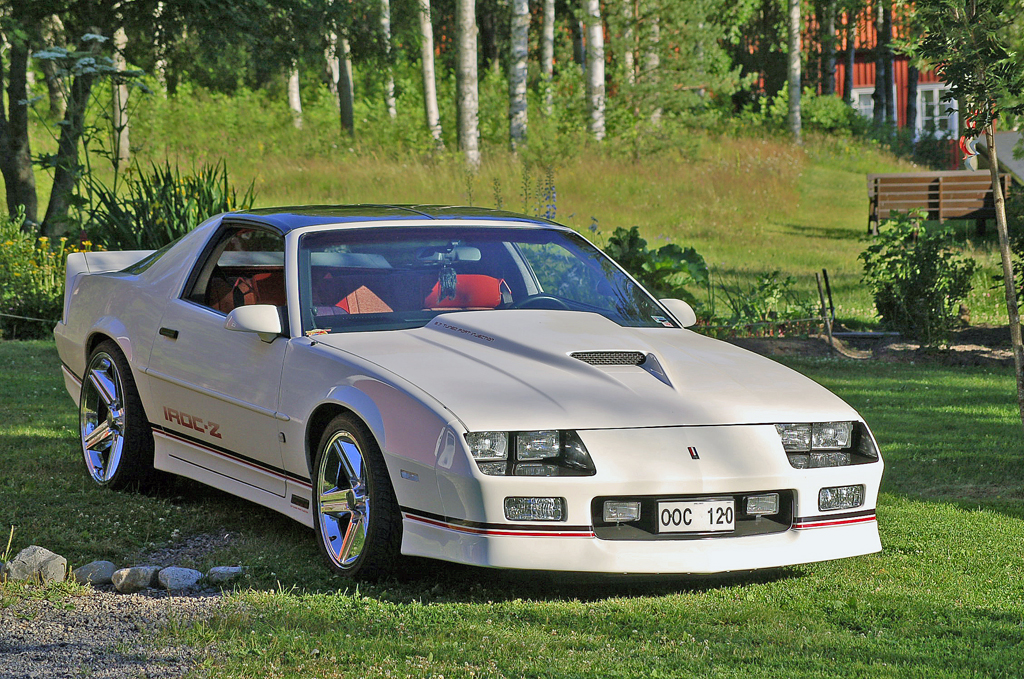 A white iroc-z from Sweden. 